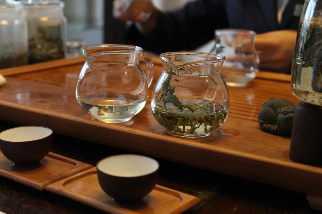 A demonstration on perfect tea brewing from one of the Museum staff