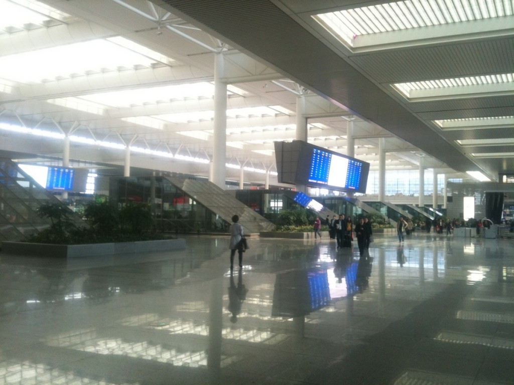 Shanghai's futuristic railway terminal